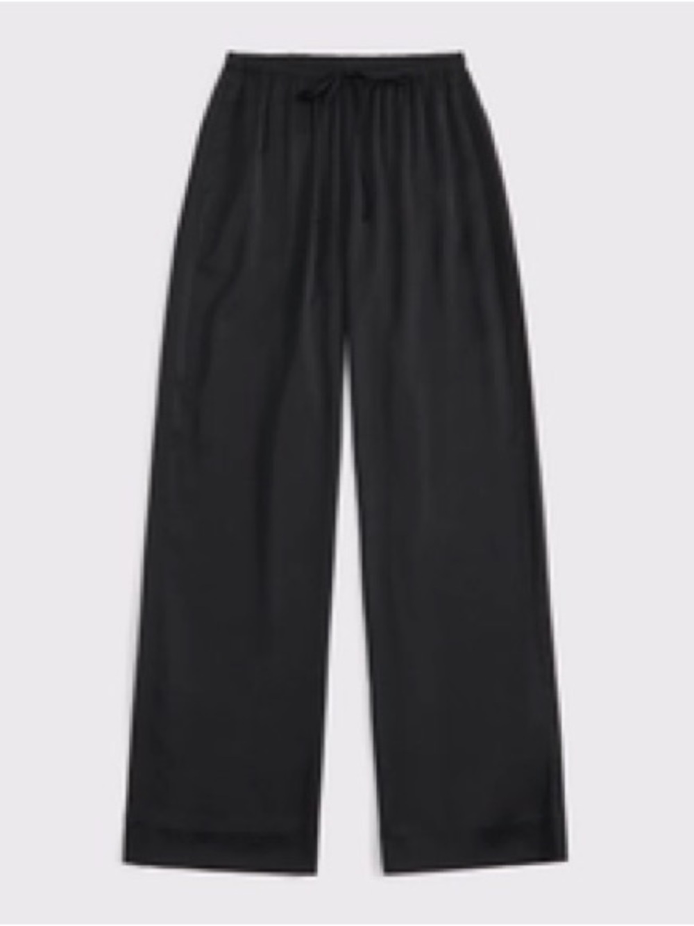 Abercrombie & Fitch Satin Pull On Pants Size Small Short in Black
